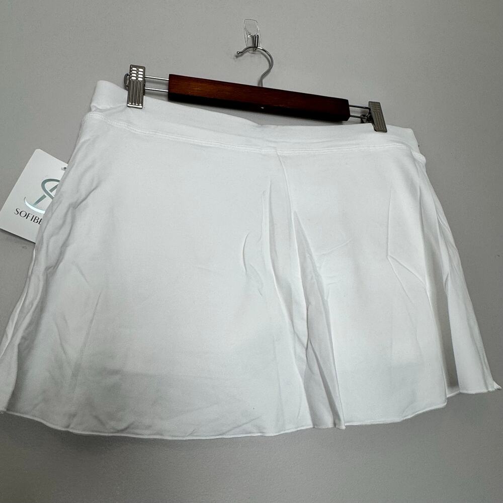 Sofibella Tennis Skort White 13 Inch Flounce Stretch Athletic Women Large NWT - Picture 5 of 7